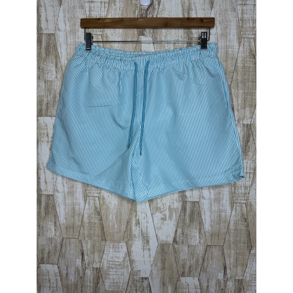 MOUNTAIN EXPEDITIONS Men's Size M Swim Trunks Shorts Striped Mesh Insert